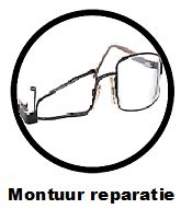 titanium bril repareren